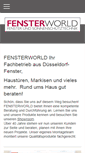 Mobile Screenshot of fensterworld.de