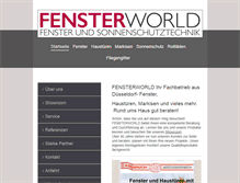 Tablet Screenshot of fensterworld.de